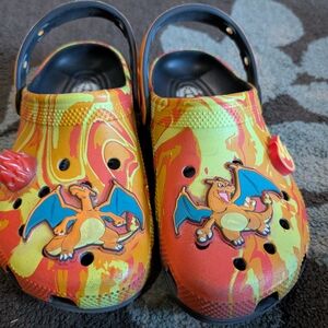 Pokemon Charizard CROCS Size J5